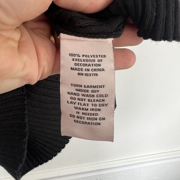 Nanette Lepore Women’s Pocket Sweater Gold Buttons Stretchy‎ Size Large - Picture 6 of 10